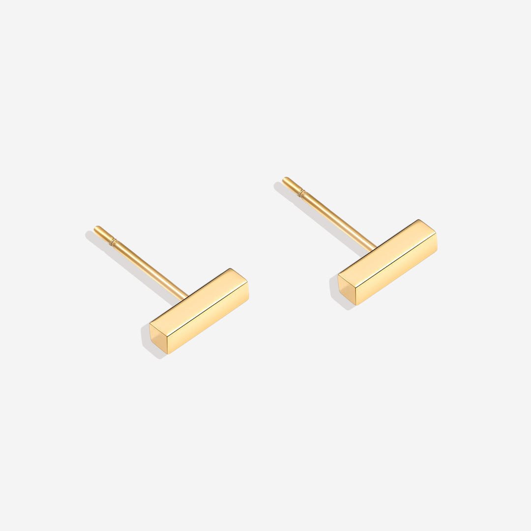 Zierliche Barren-Ohrstecker