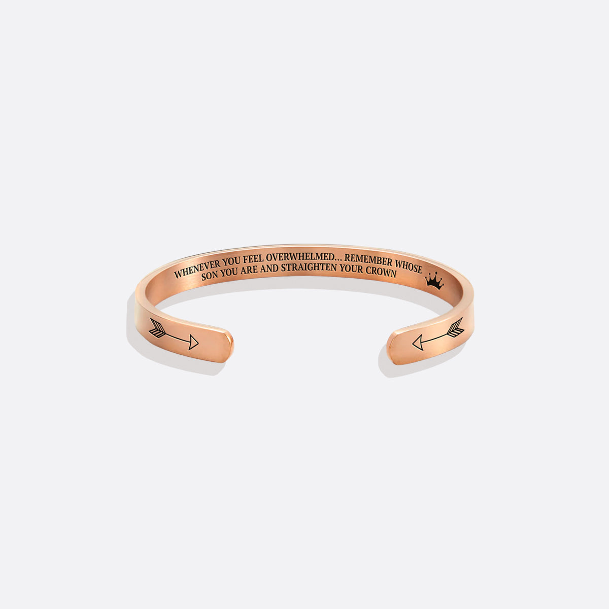 Ricorda chi sei e raddrizza la tua corona Bracciale a polsino