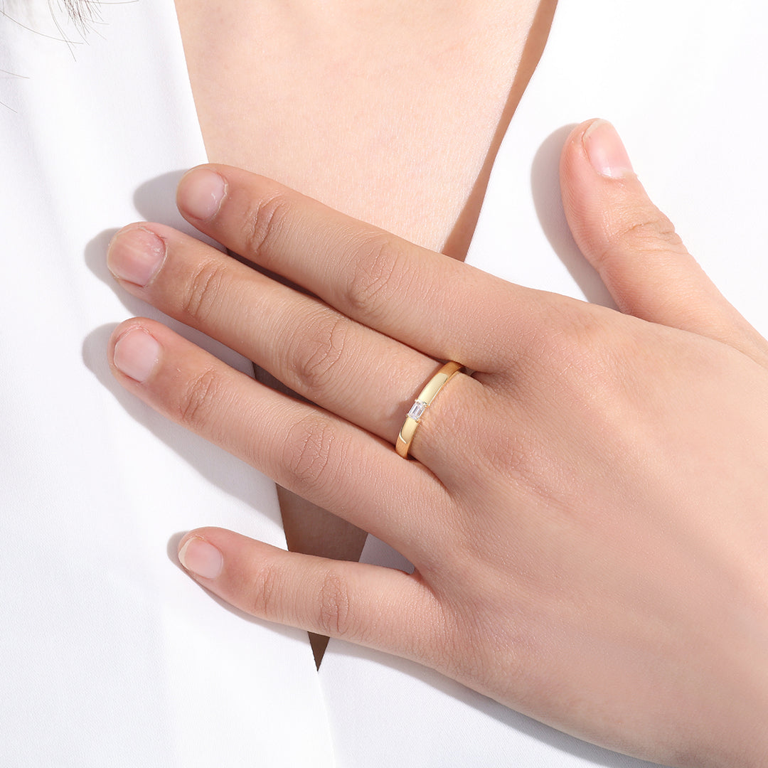 Baguette-Diamant-Bandring