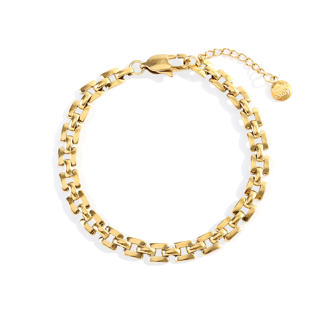 Bracciale a catena con orologio