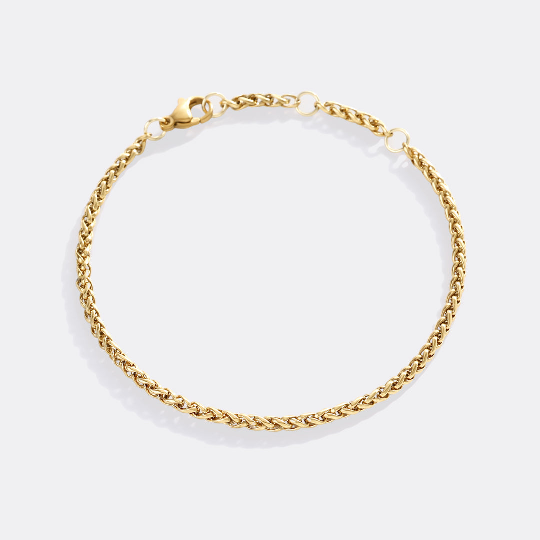 Bracciale a catena a spiga di grano