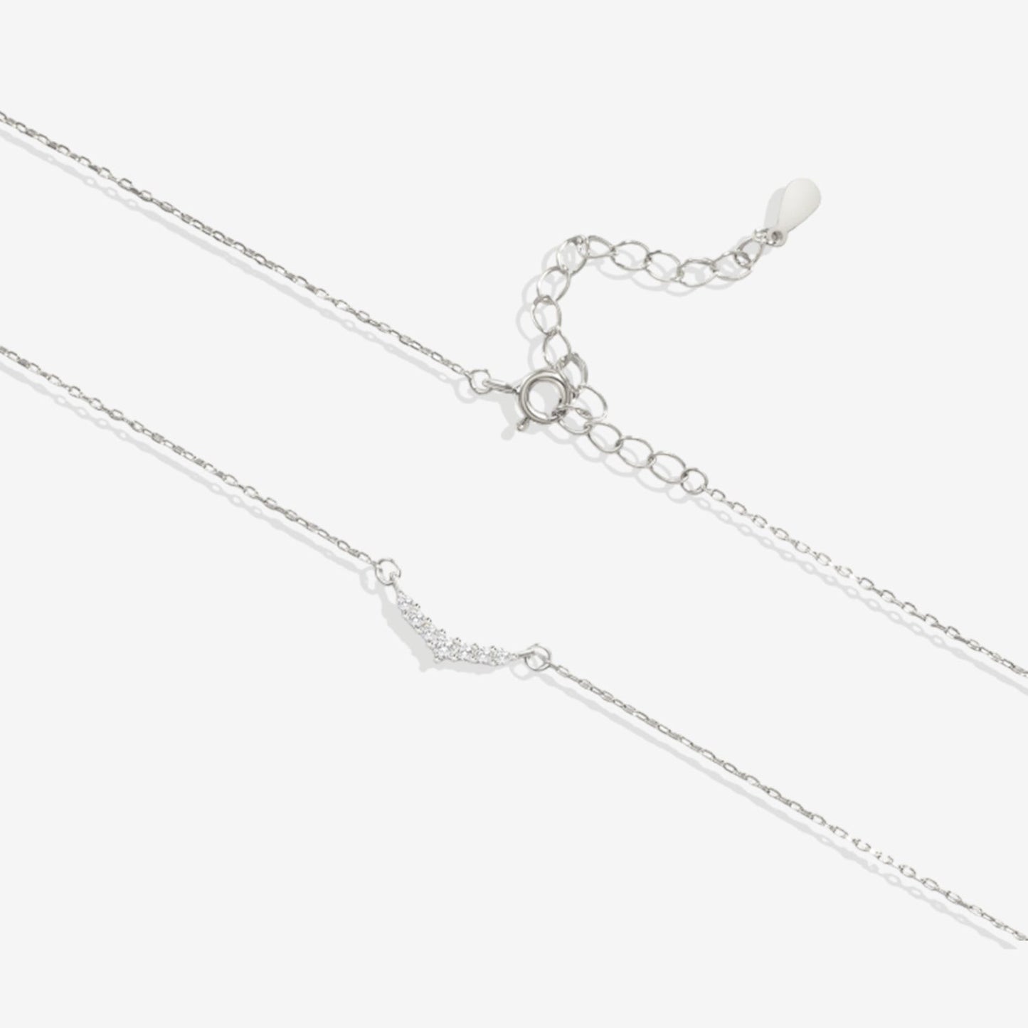 Gebogene Diamant-Halskette