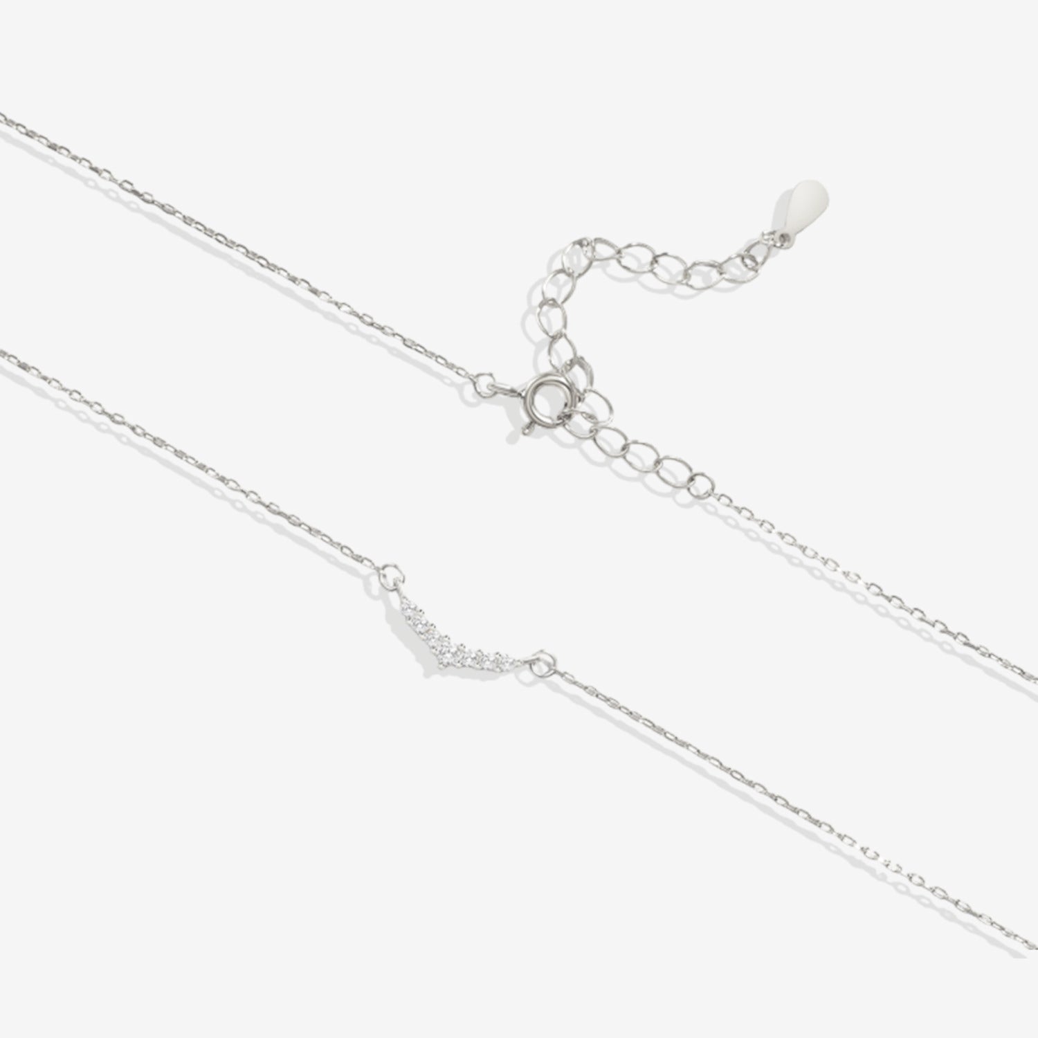 Gebogene Diamant-Halskette