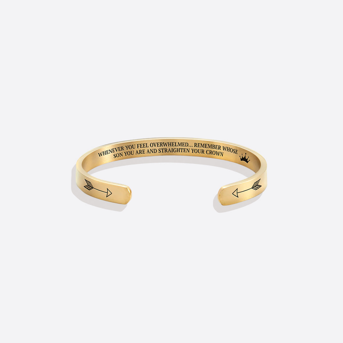Ricorda chi sei e raddrizza la tua corona Bracciale a polsino
