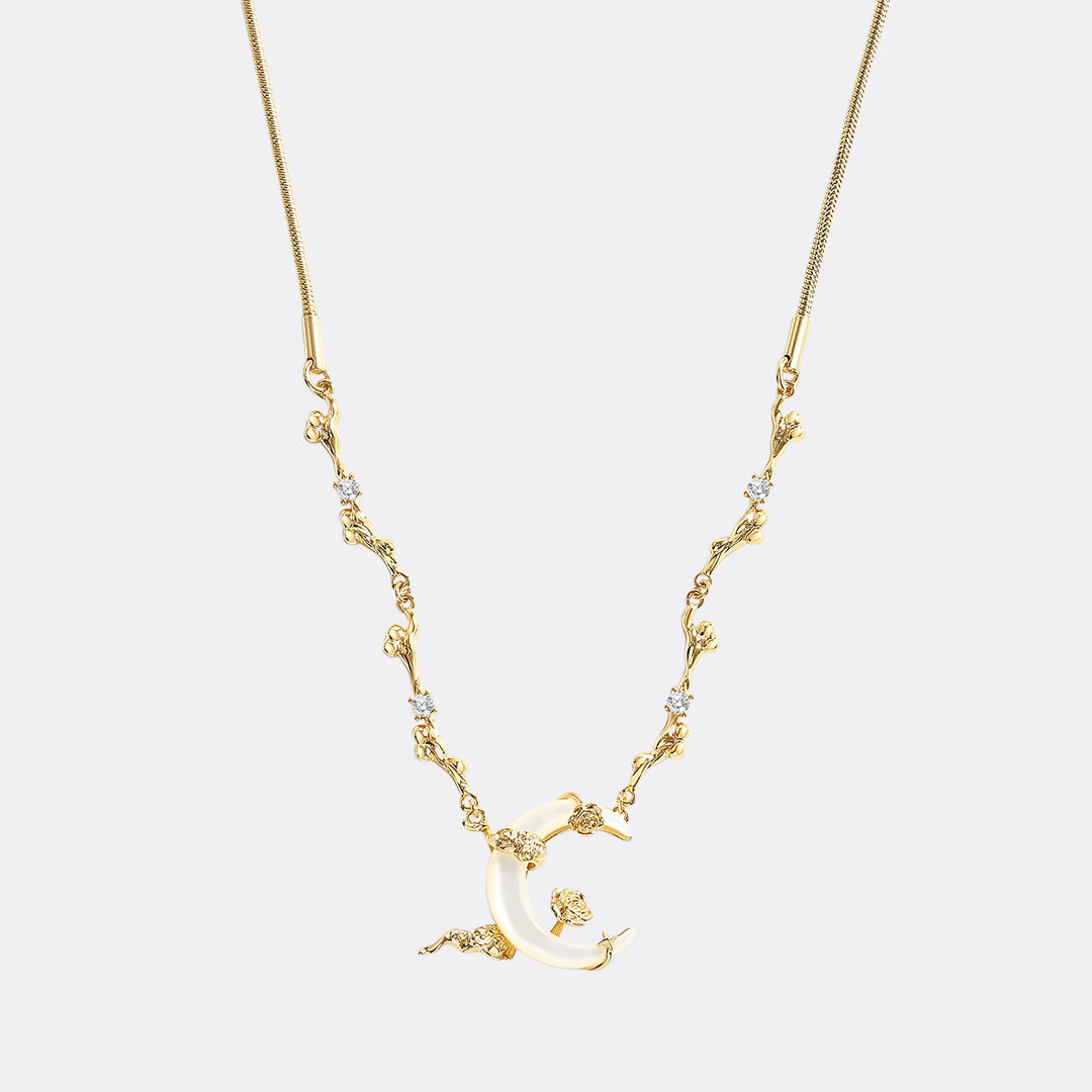 Shell Moon Necklace