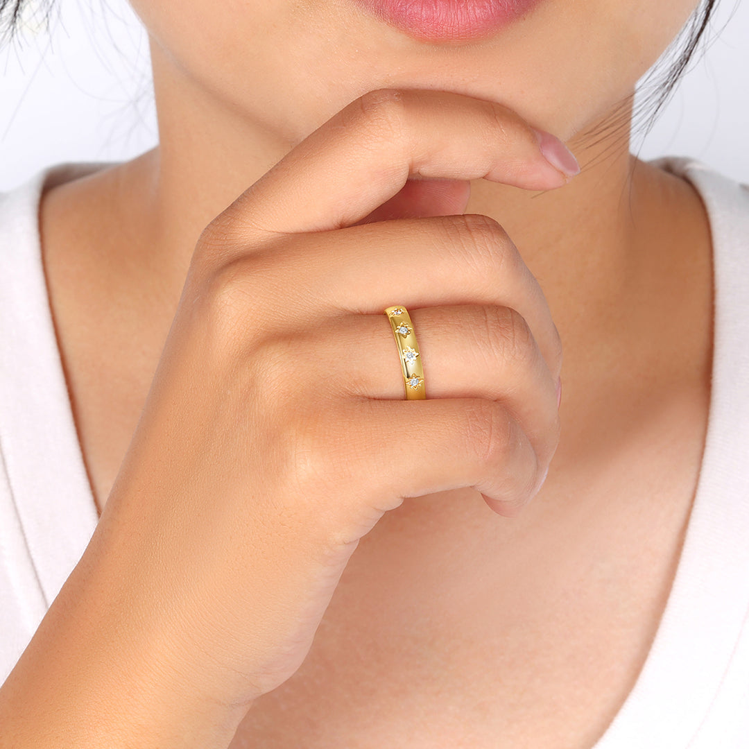 Anello componibile a stella