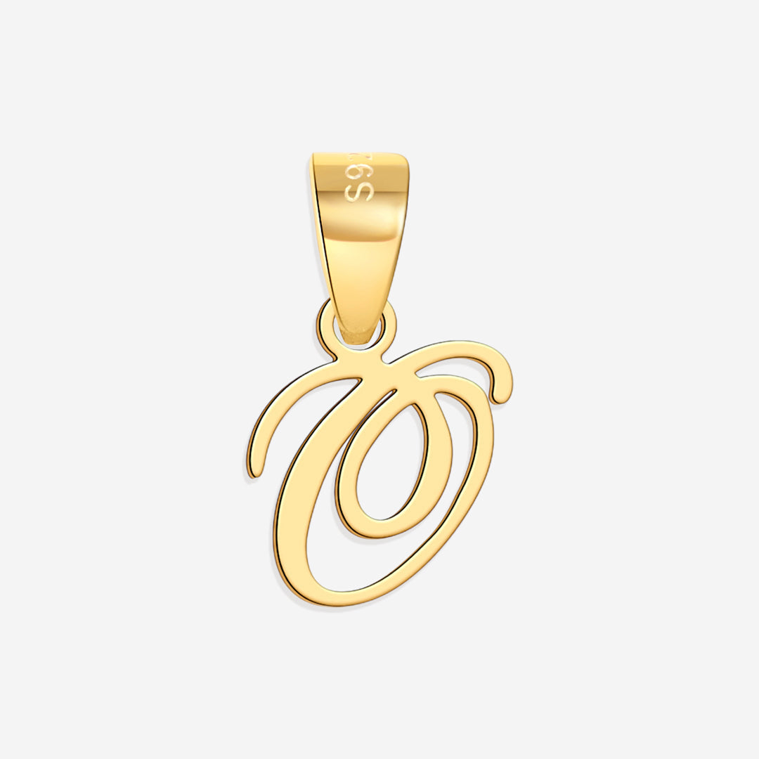 Romantischer Initialen-Charm-Anhänger
