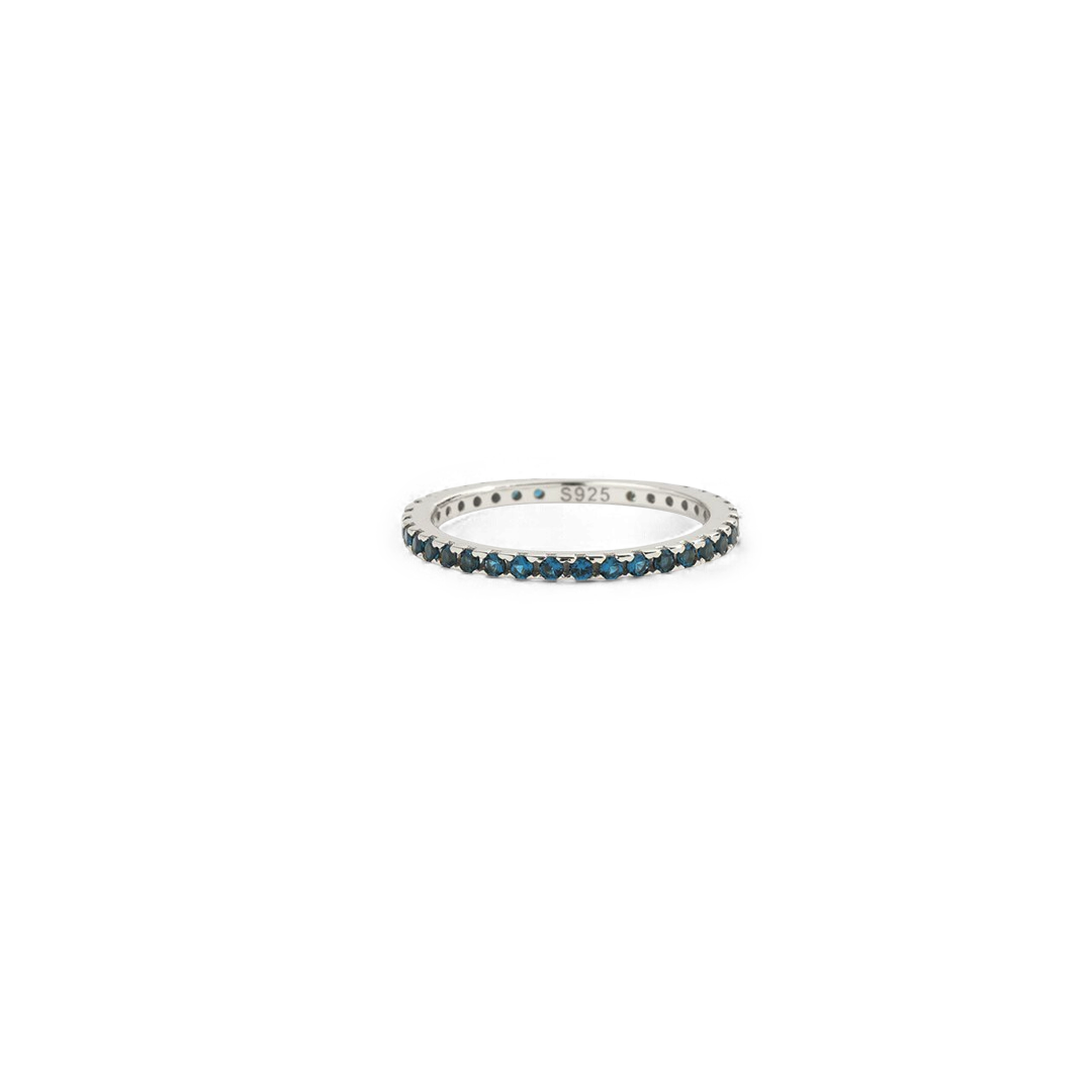 Geburtsstein-Eternity-Ring Dezember zum Stapeln
