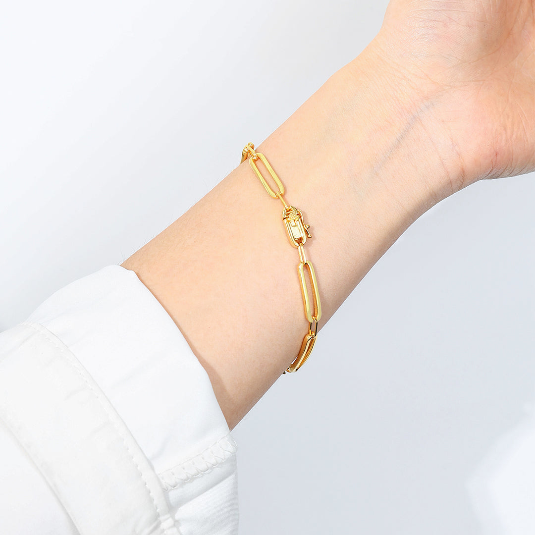 Bracciale a catena con diamanti pavé