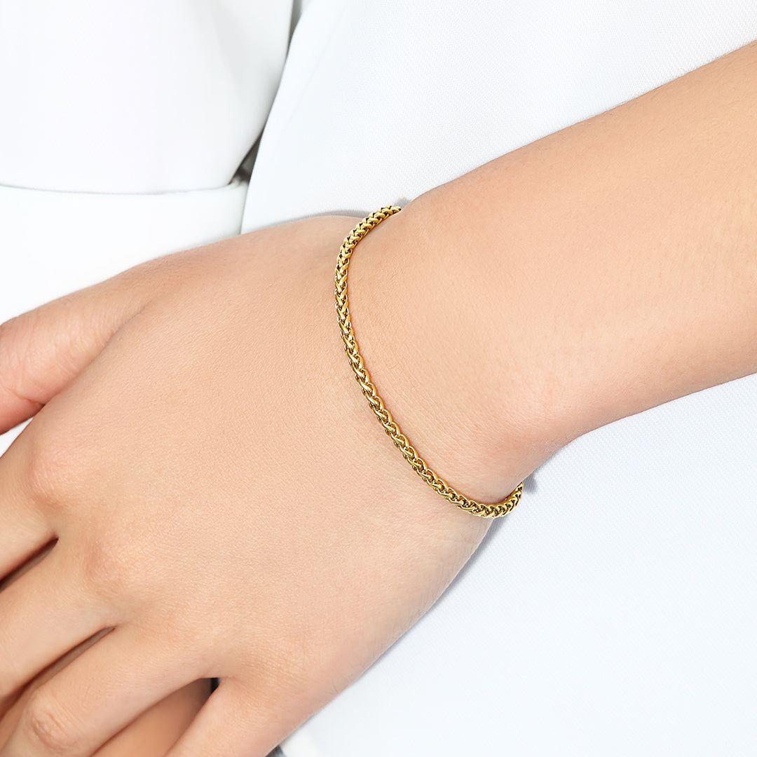 Bracciale a catena a spiga di grano