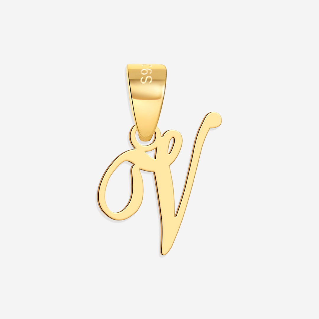 Romantischer Initialen-Charm-Anhänger