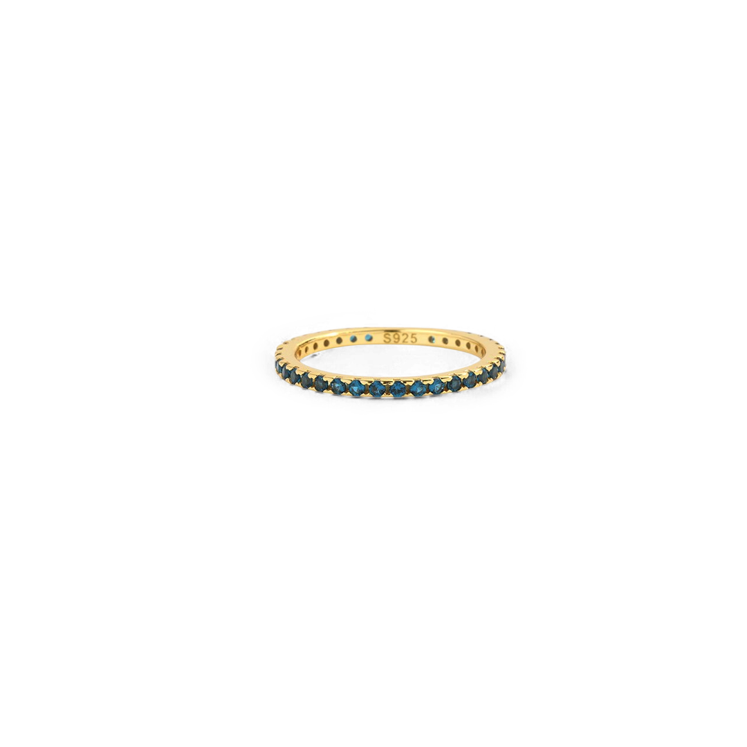 Geburtsstein-Eternity-Ring Dezember zum Stapeln