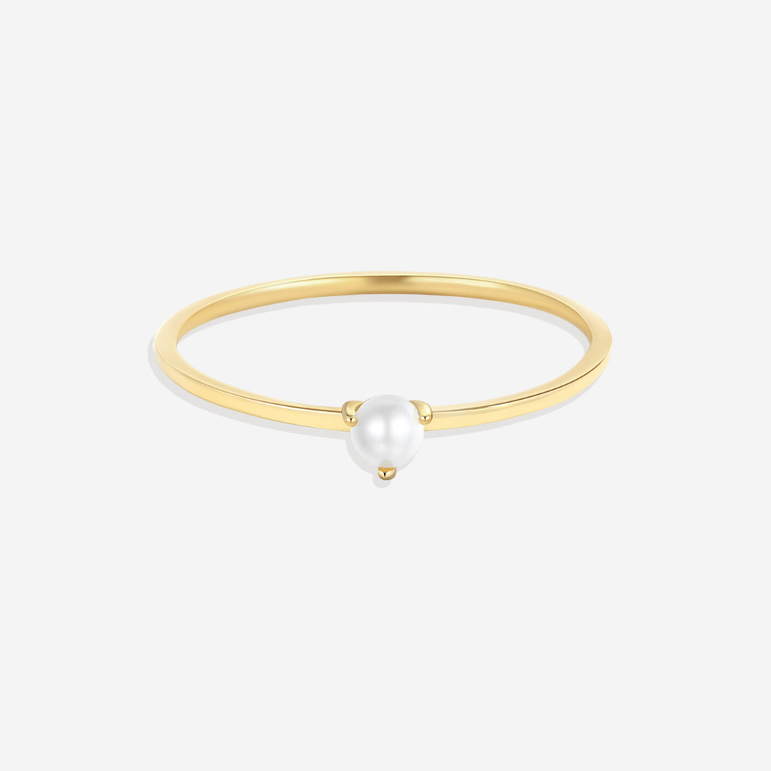 Anello con perla impilabile