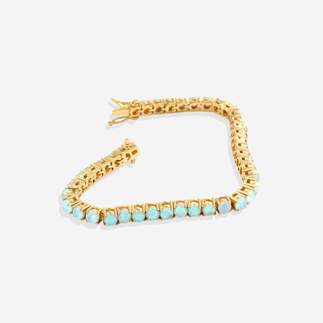 Bracciale Tennis con Opale Blu