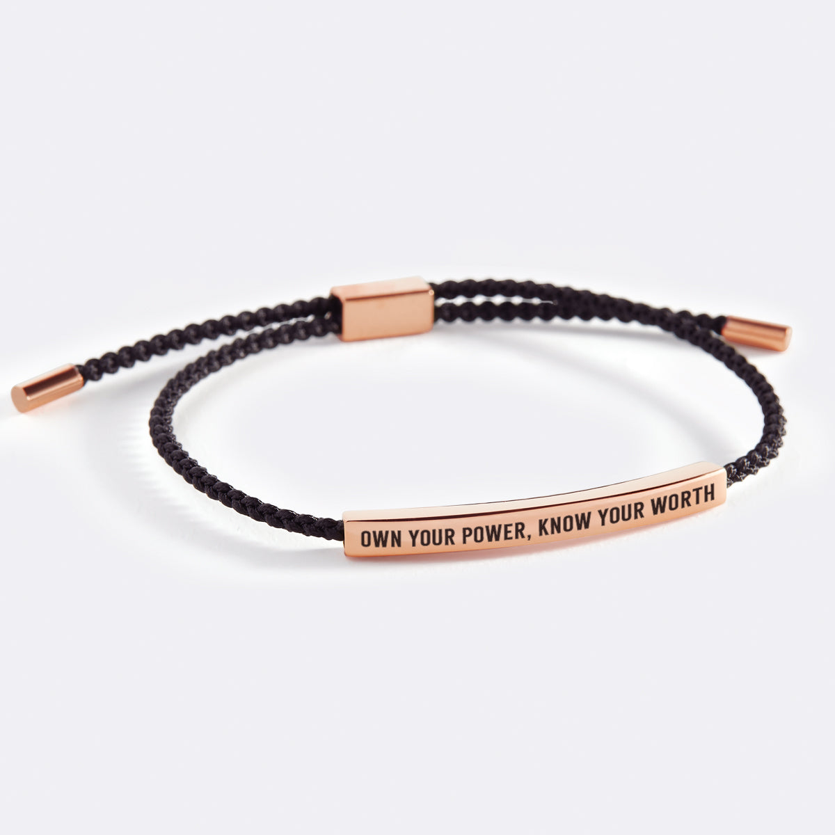 Own Your Power, Know Your Worth Inspire Bracelet