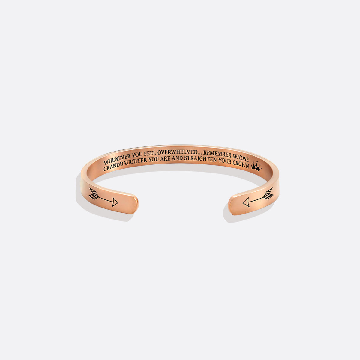 Ricorda chi sei e raddrizza la tua corona Bracciale a polsino