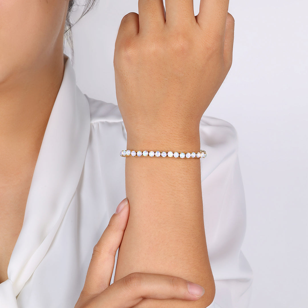 Bracciale Tennis con Opale Blu