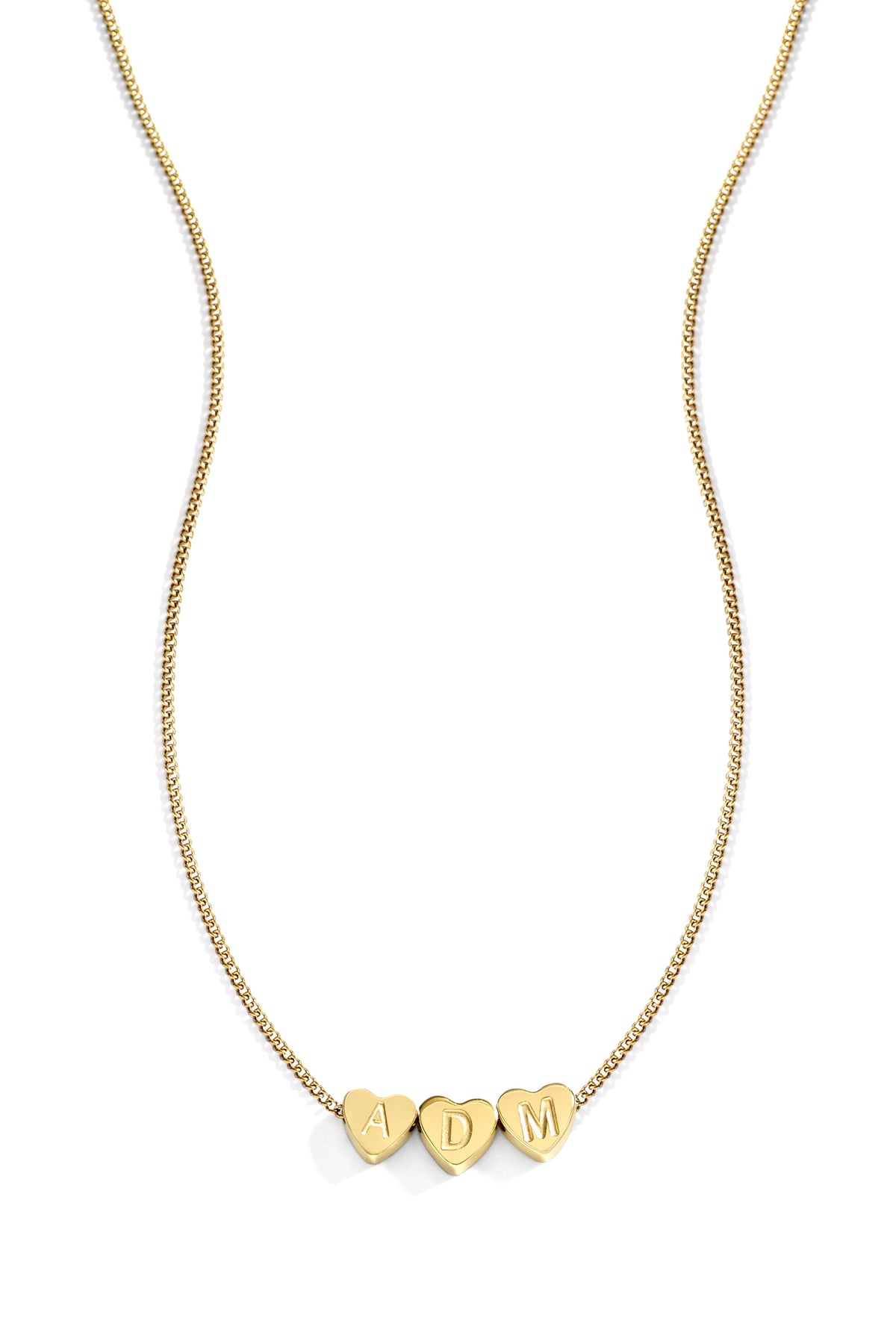 Collana iniziale a cuore impilabile delicata