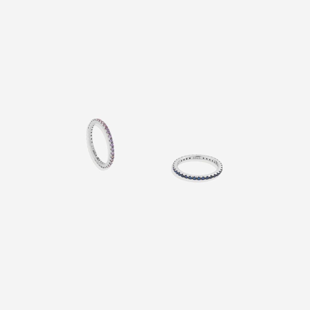 January Birthstone Eternity Stacking Ring