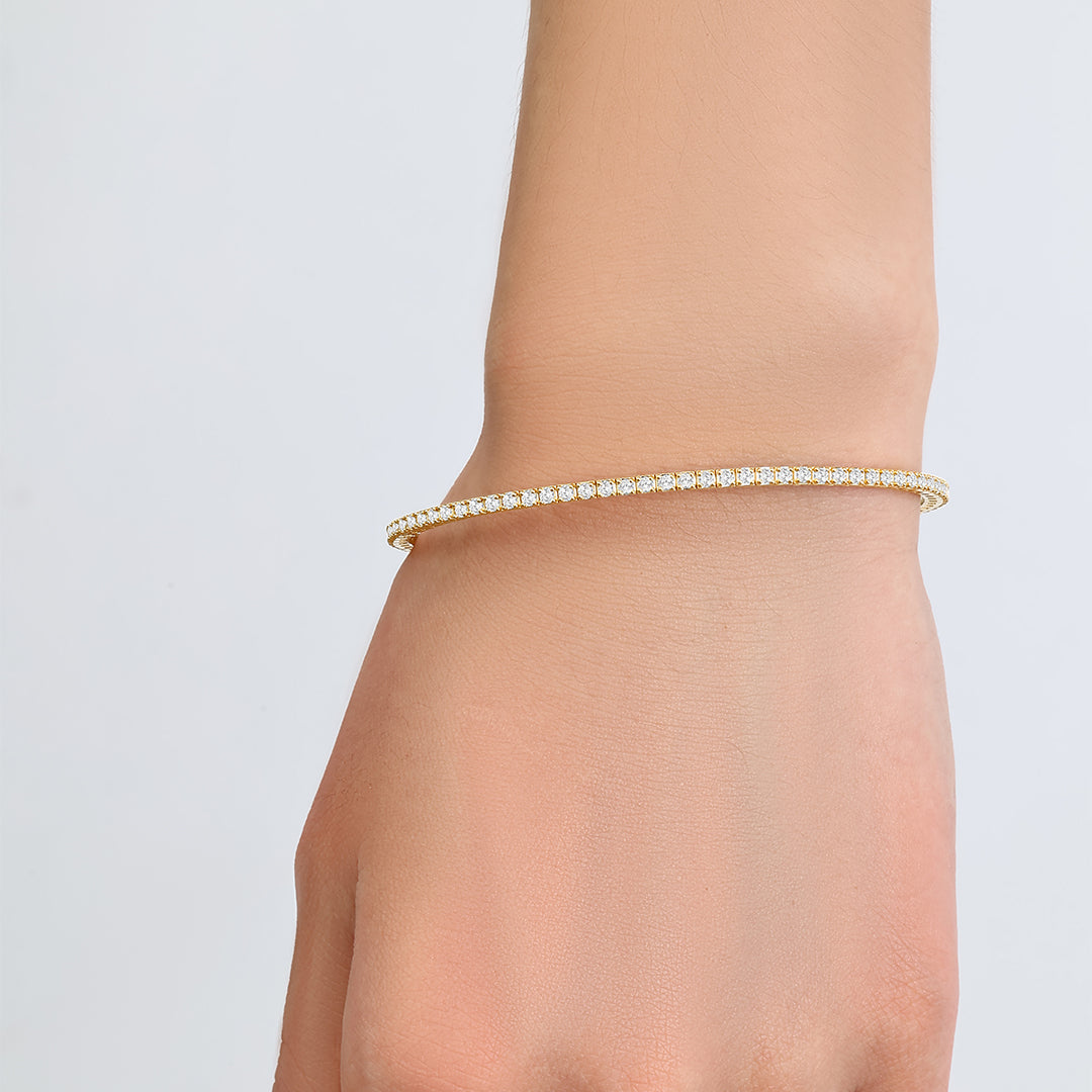 Flexibles Diamant-Tennisarmband