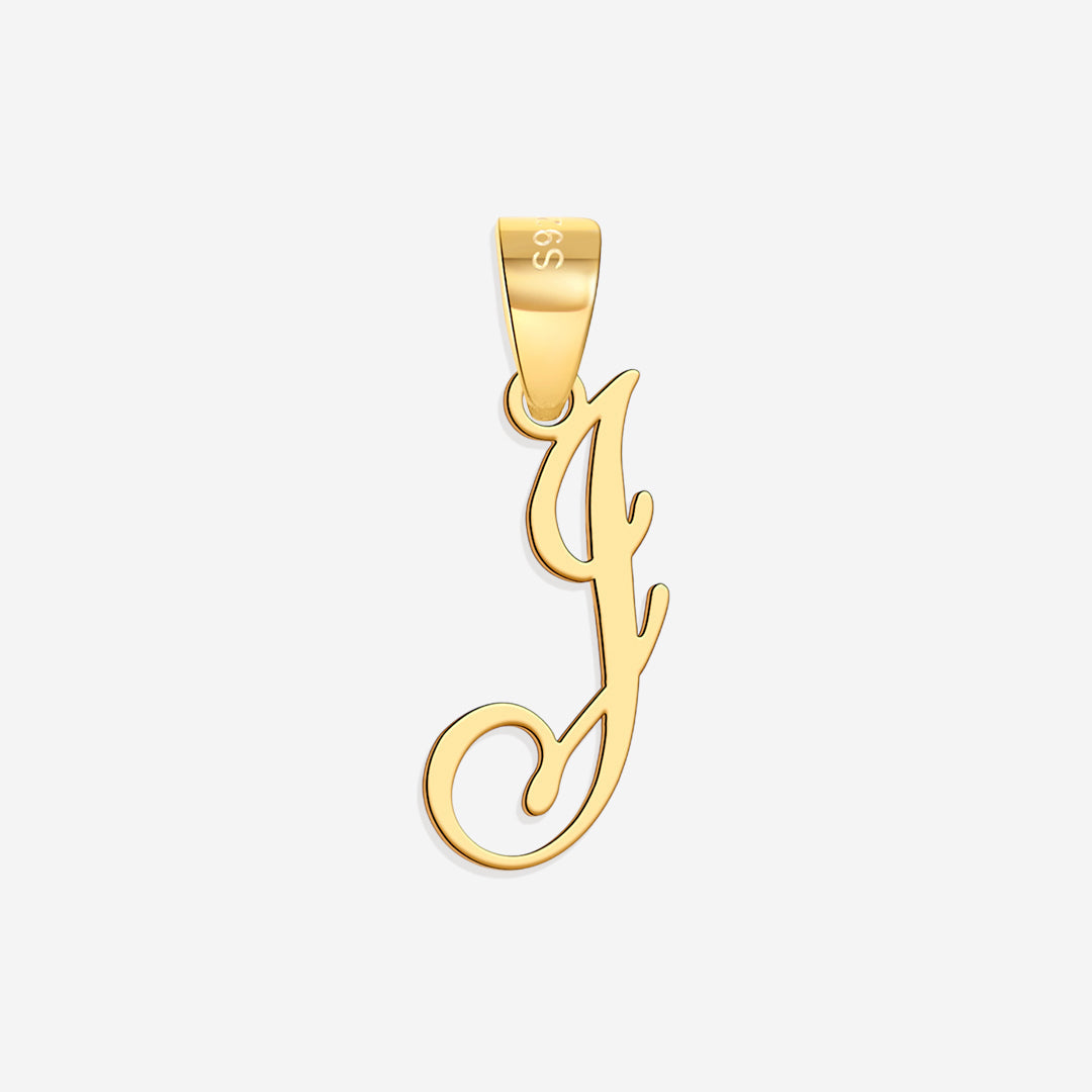 Romantischer Initialen-Charm-Anhänger