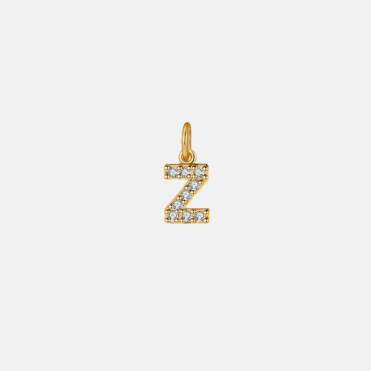 Zierlicher Pavé-Initialen-Anhänger