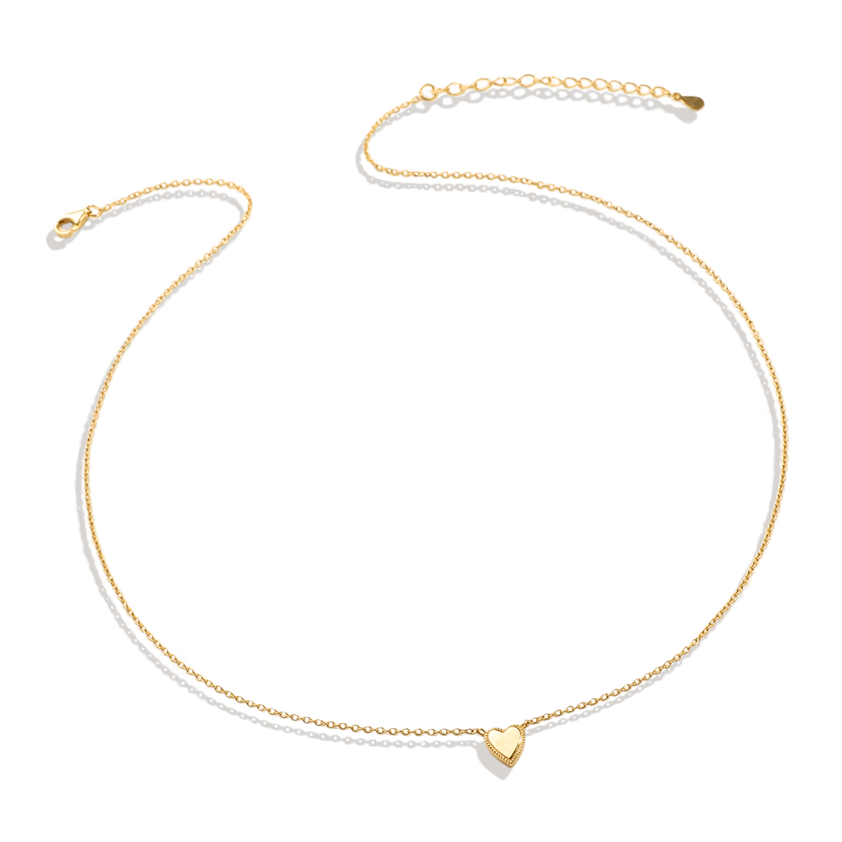 Stackable Tiny Heart Necklace — Vanny Jewels