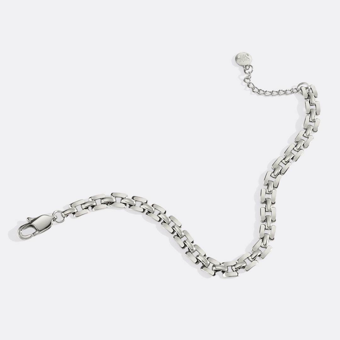 Bracciale a catena con orologio