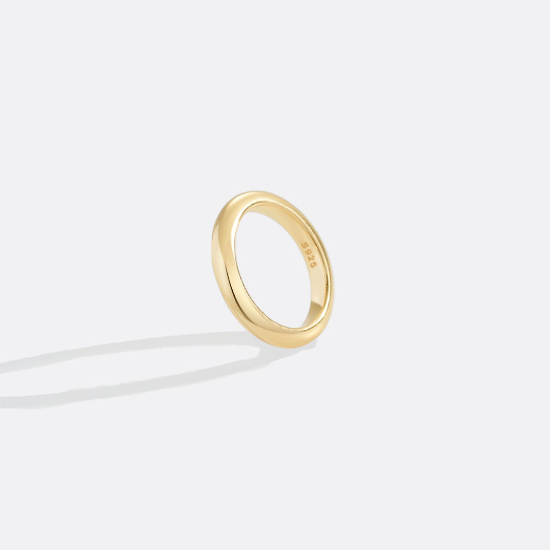 Half Round Band Stacking Ring