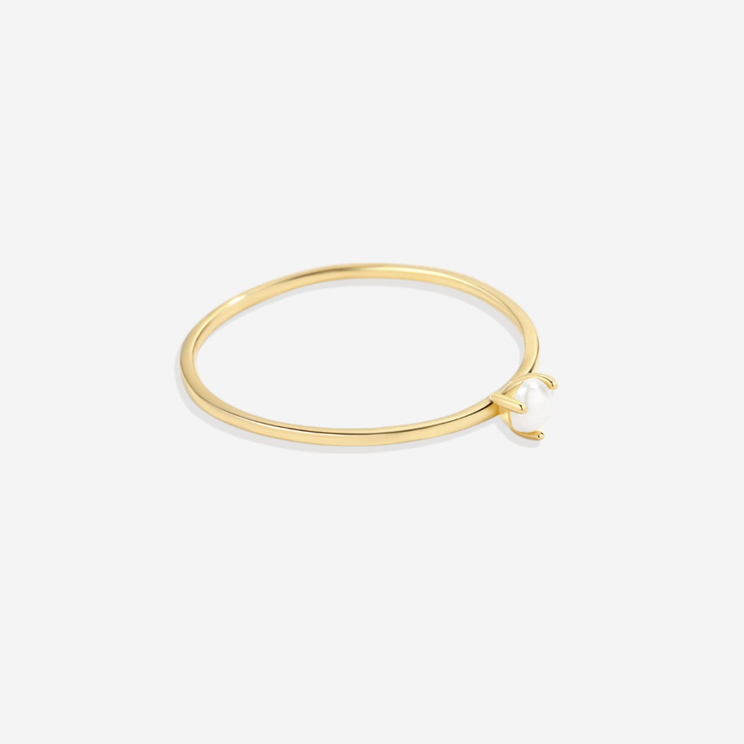 Anello con perla impilabile