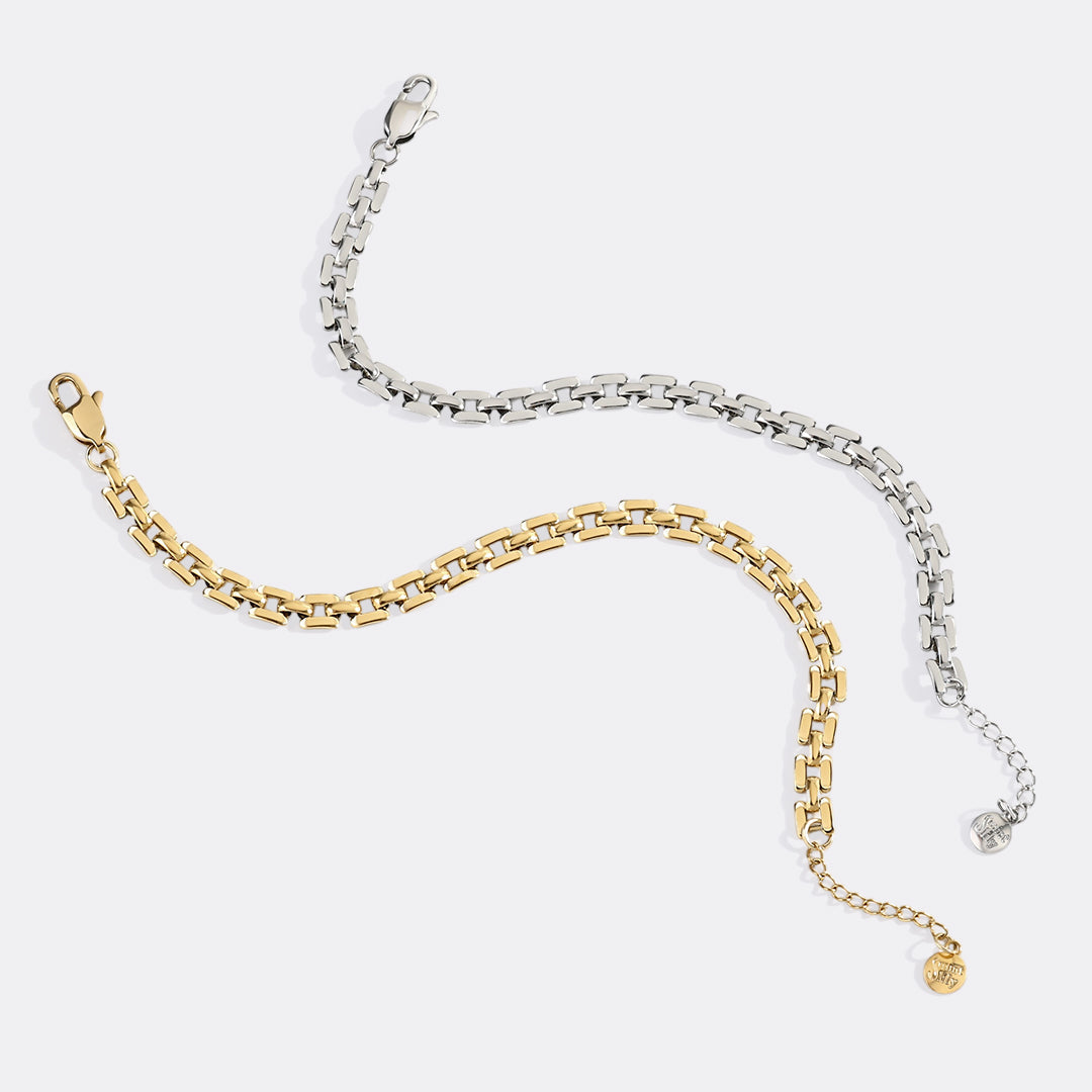 Bracciale a catena con orologio