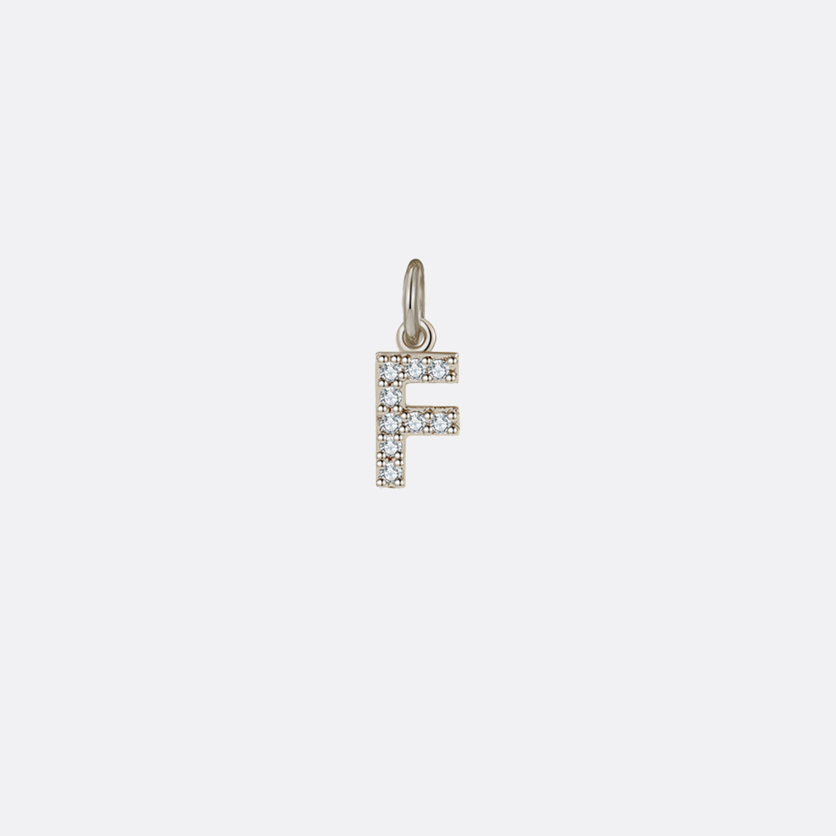 Zierlicher Pavé-Initialen-Anhänger