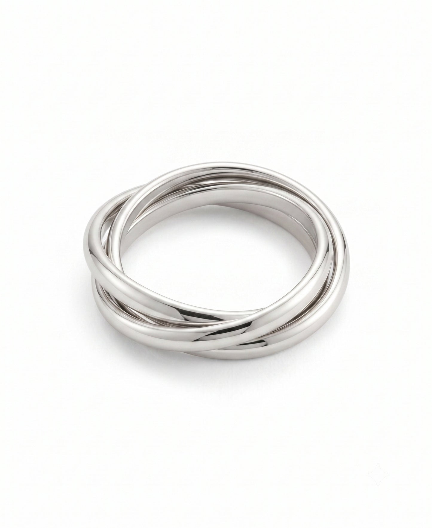 Zierlicher ineinandergreifender Fidget-Ring