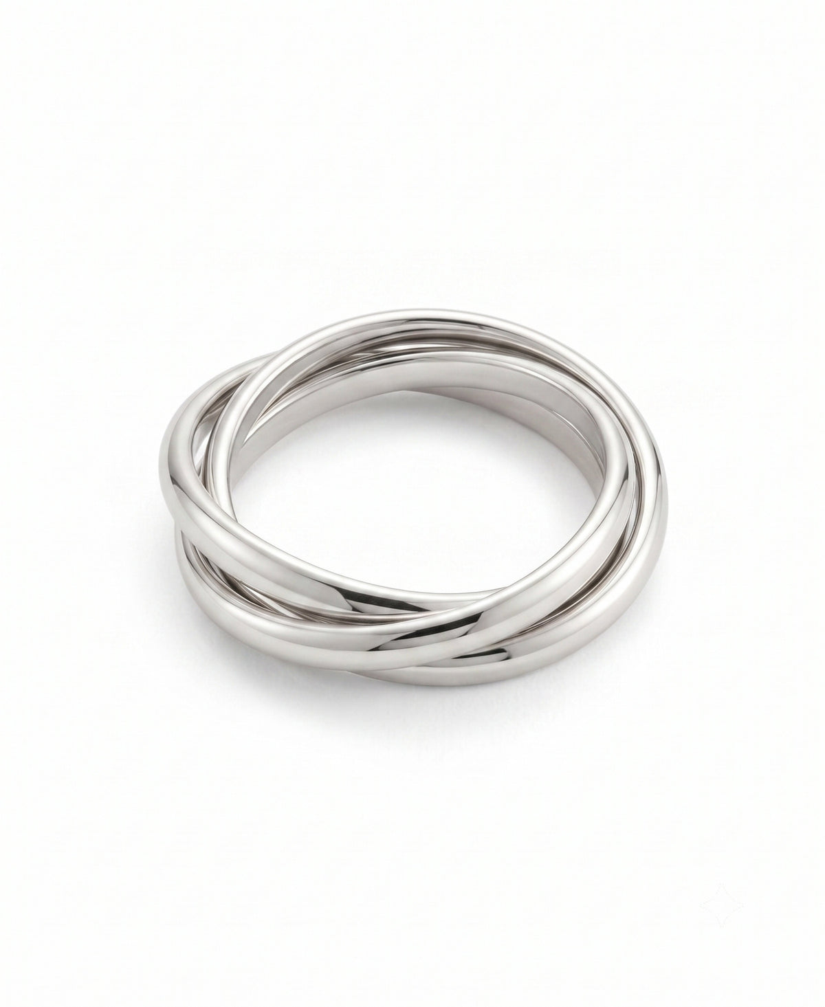 Zierlicher ineinandergreifender Fidget-Ring