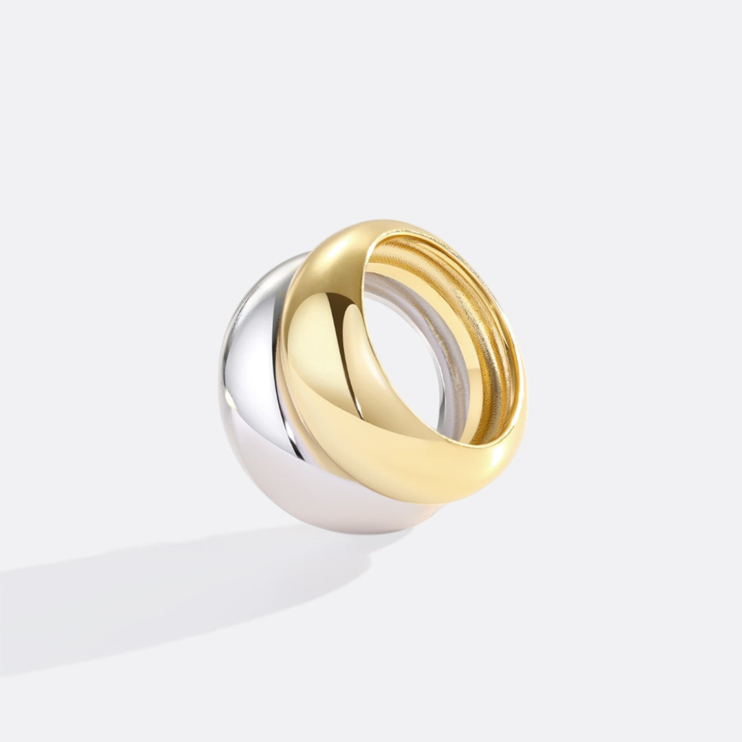 Der Ring mit gemischten Metallen „The Merge“