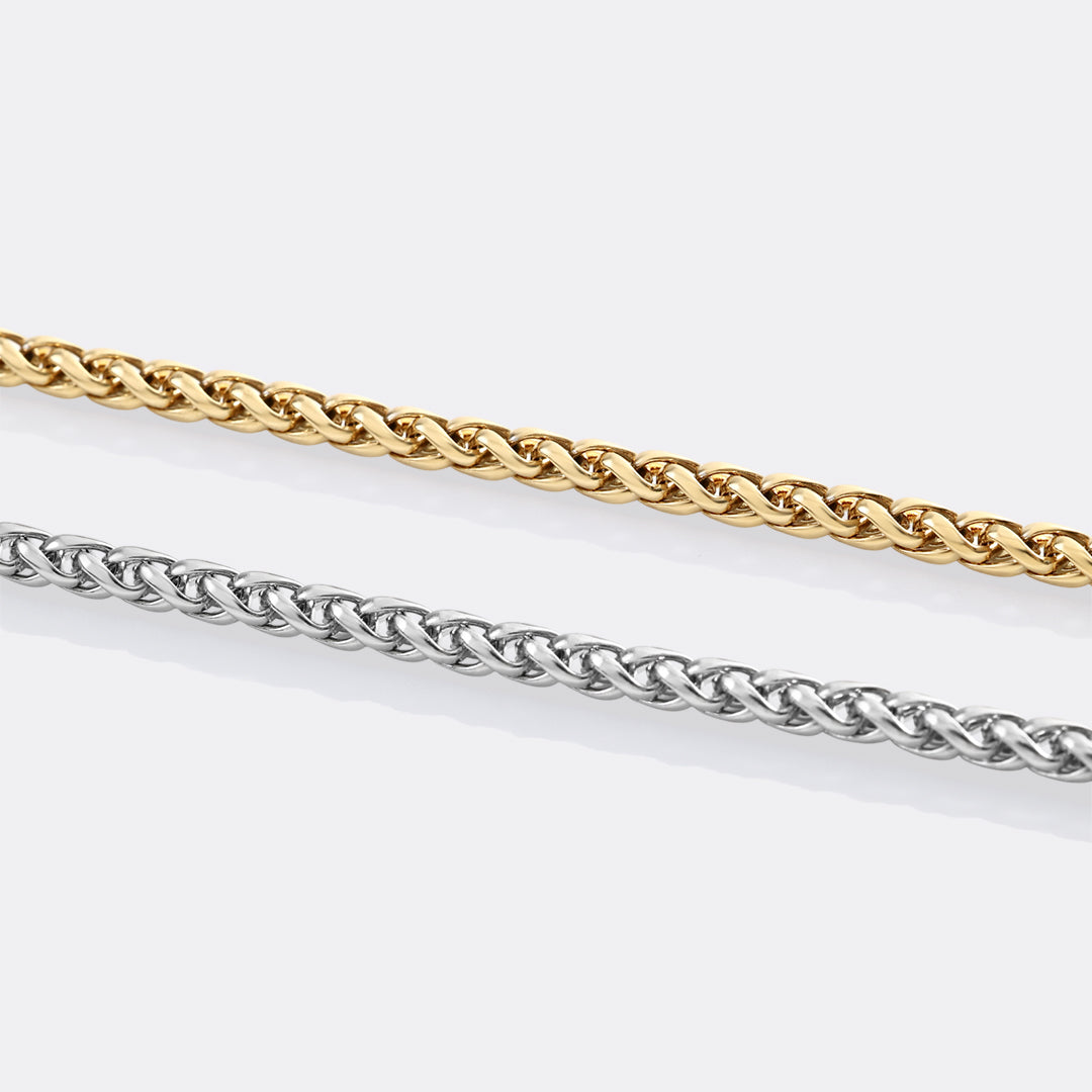 Bracciale a catena a spiga di grano