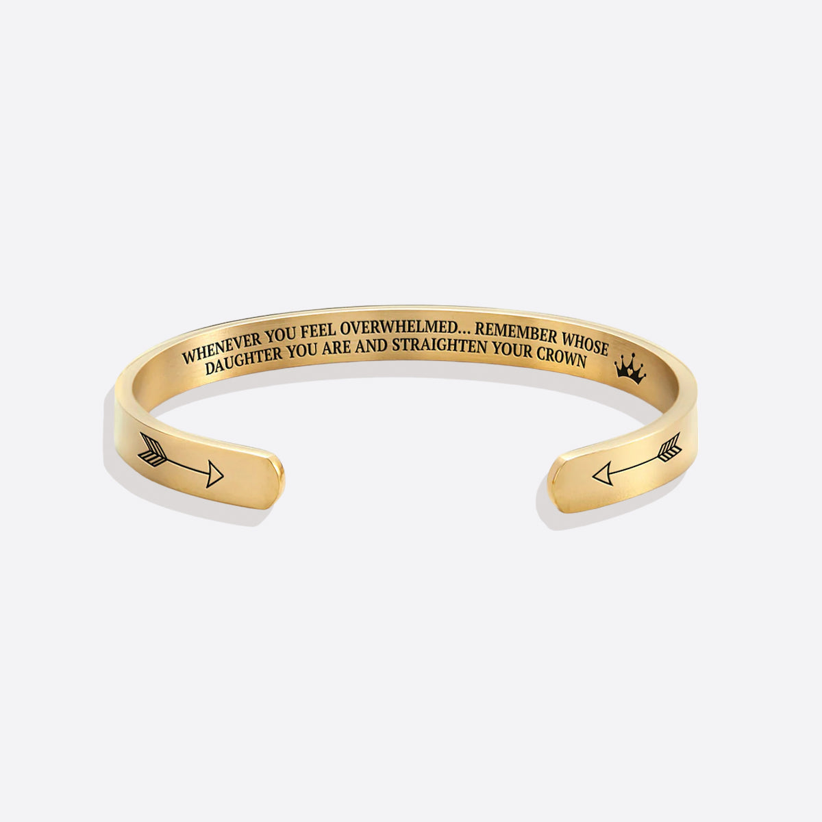 Ricorda chi sei e raddrizza la tua corona Bracciale a polsino