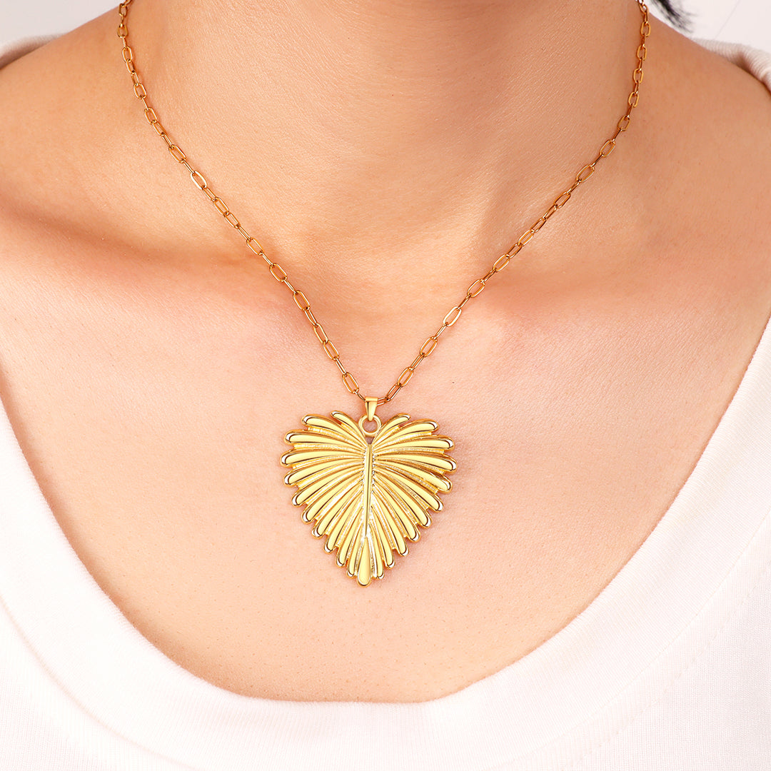 Collana con Pendente a Palma Cuore Pieno