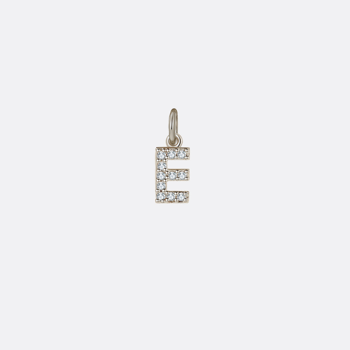 Zierlicher Pavé-Initialen-Anhänger