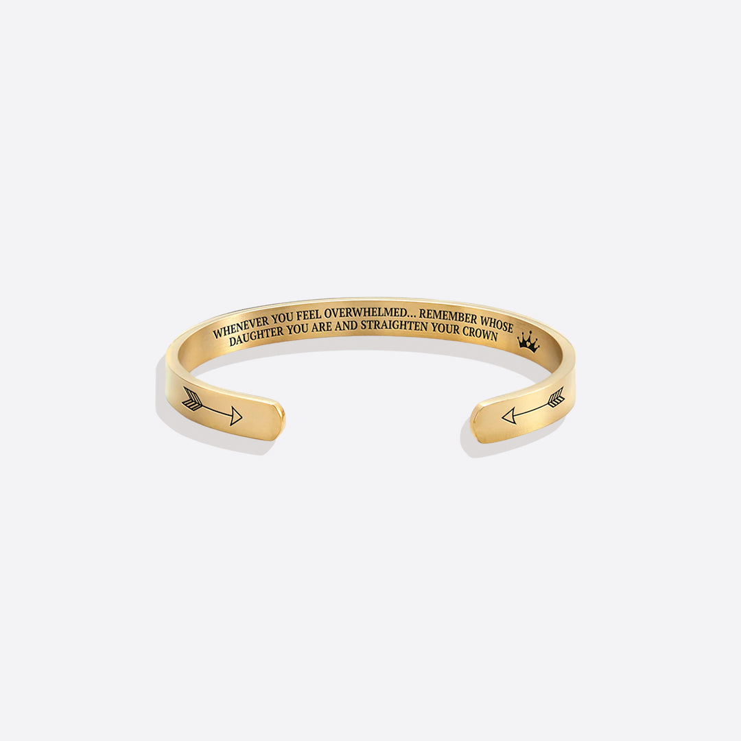 Ricorda chi sei e raddrizza la tua corona Bracciale a polsino