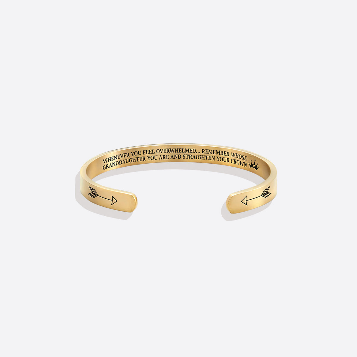 Ricorda chi sei e raddrizza la tua corona Bracciale a polsino