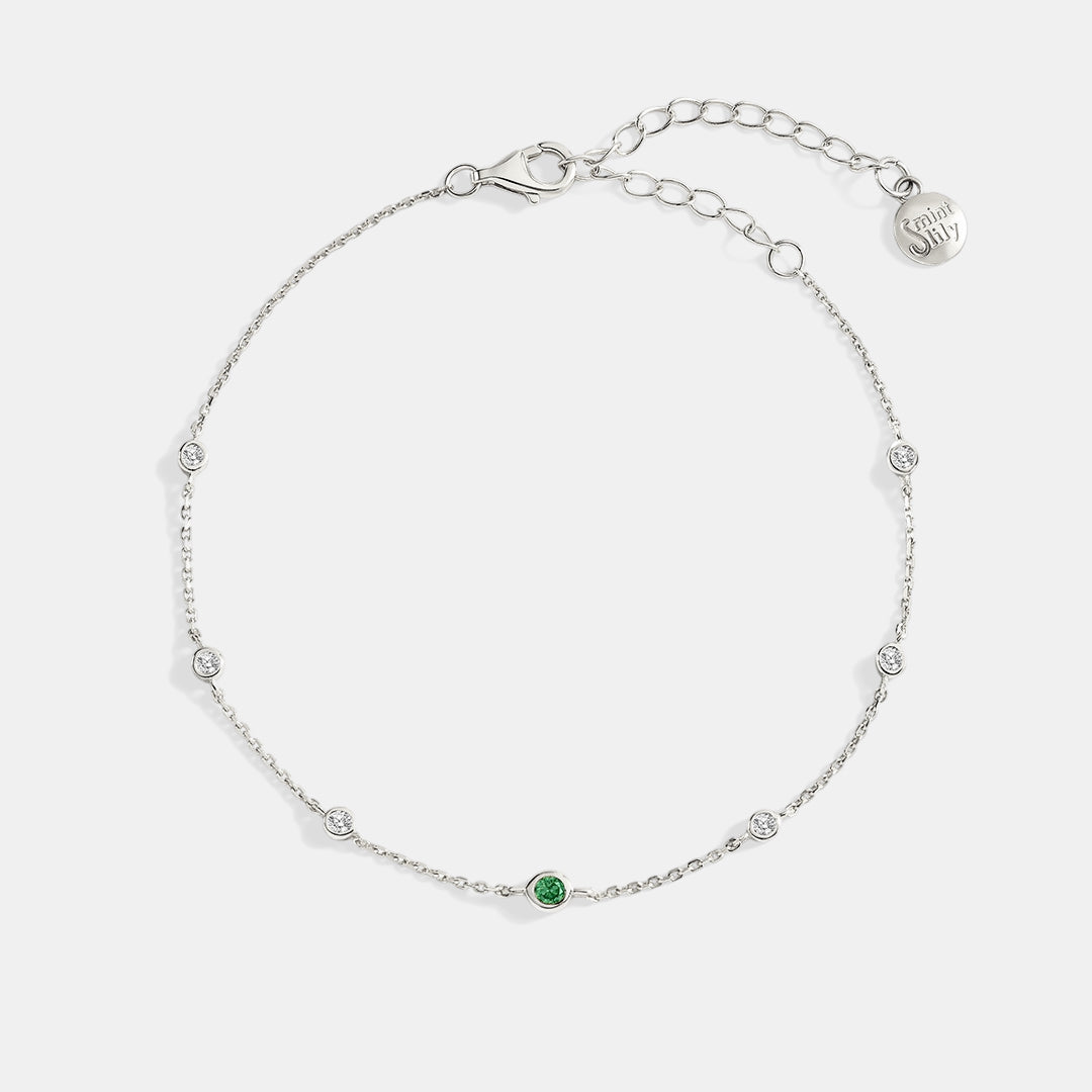 Armband mit Geburtsstein Mai