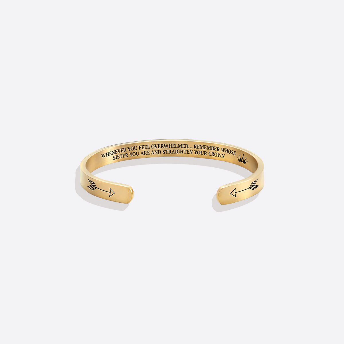 Ricorda chi sei e raddrizza la tua corona Bracciale a polsino