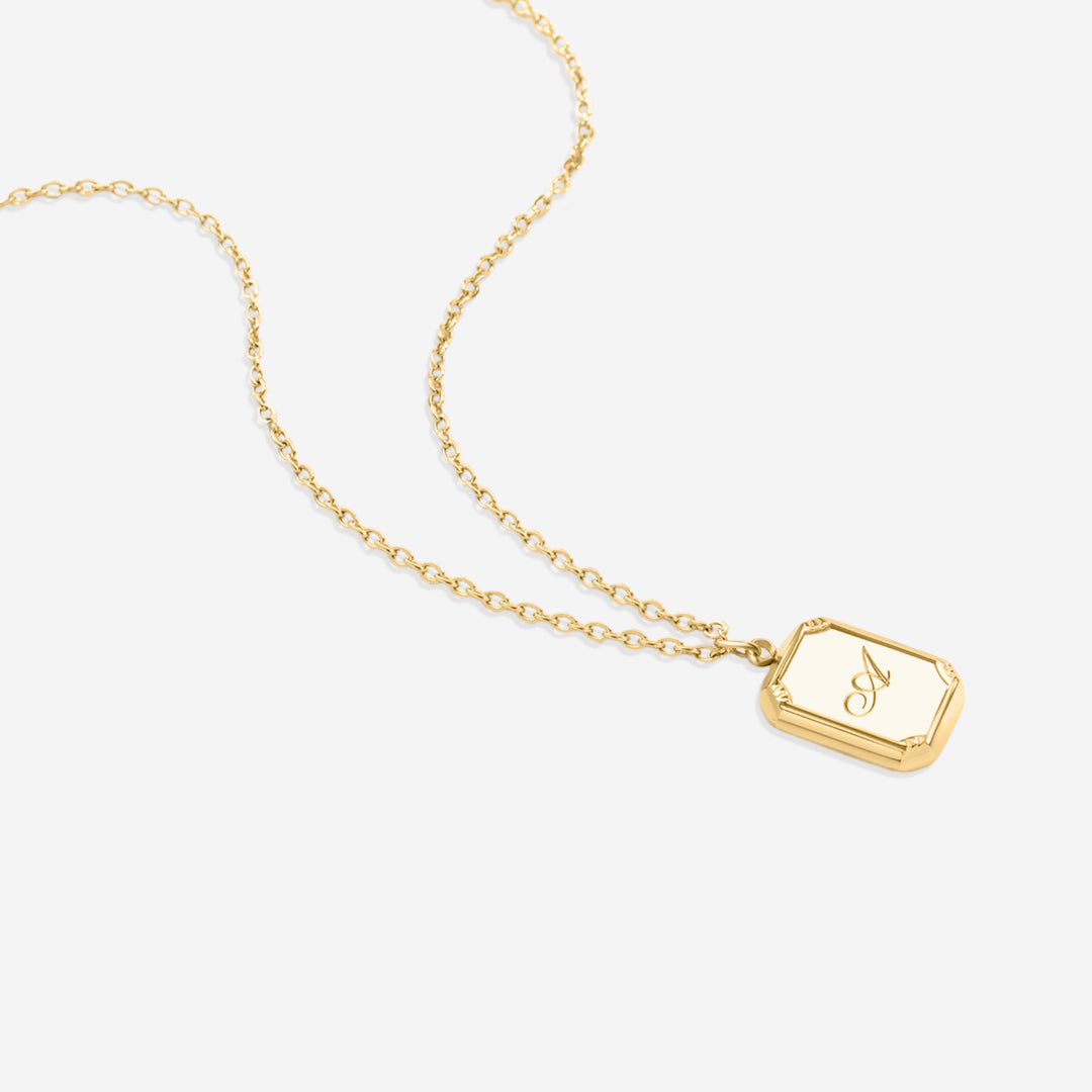 Gold-Anfangsbuchstaben-Halskette