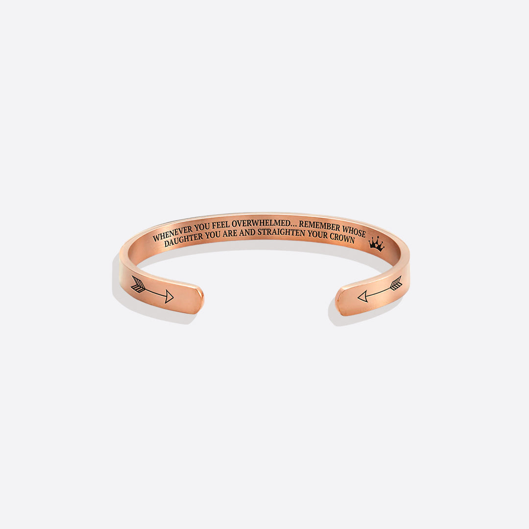 Ricorda chi sei e raddrizza la tua corona Bracciale a polsino