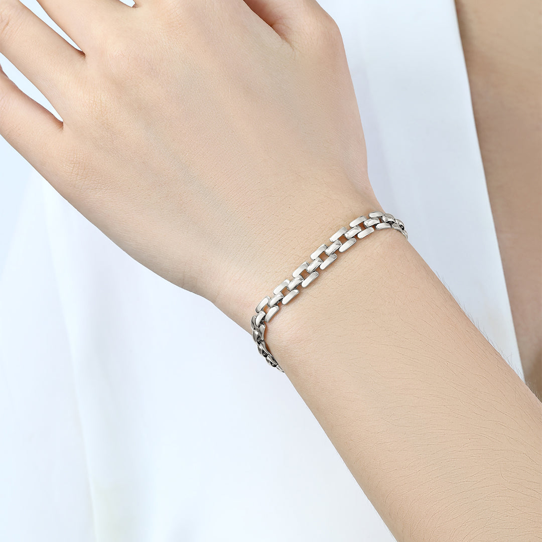 Bracciale a catena con orologio