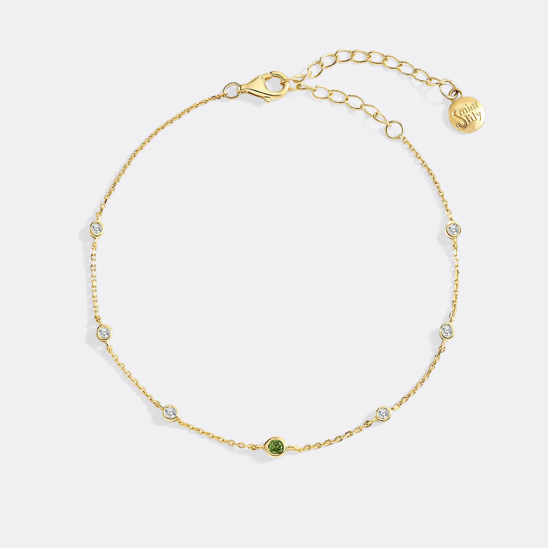 Armband mit Geburtsstein August