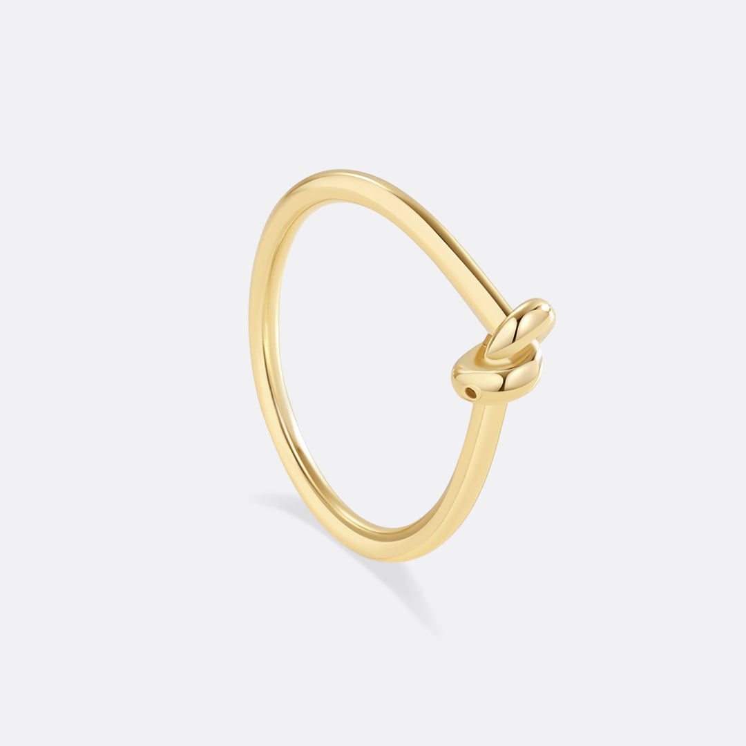 Klassischer Goldknotenring