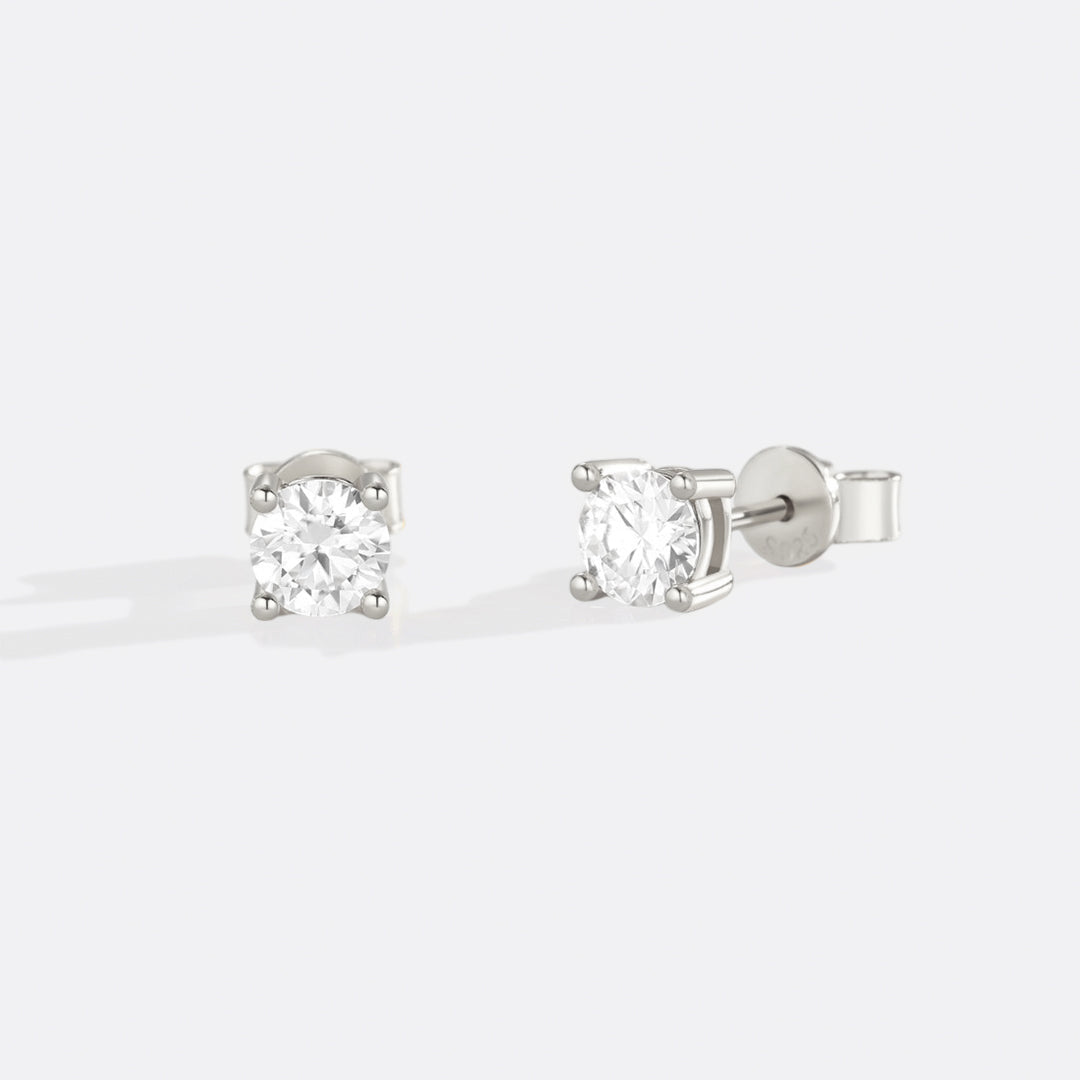 Klassische Diamantohrstecker