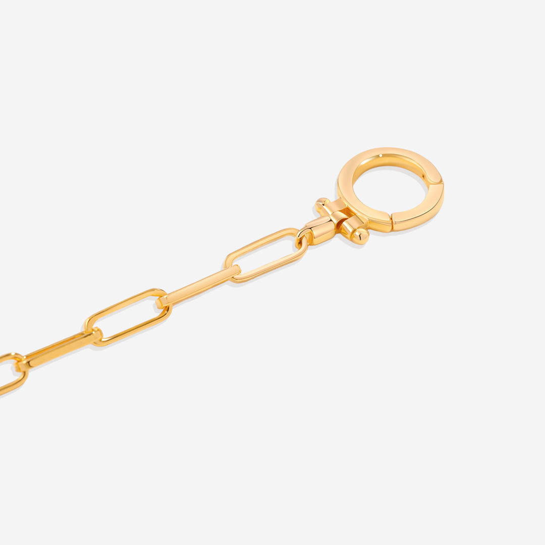 Armband mit mintfarbener Büroklammer
